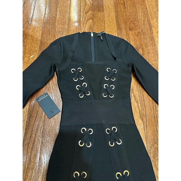 Marciano NWT Black XXS Bandage Bodycon Mini Dress - Picture 11 of 12